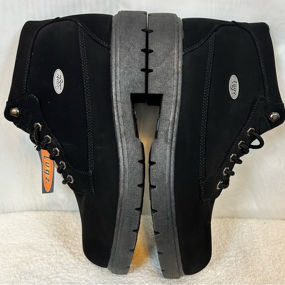 Lugz Mens Mantel Mid Man Made Mid-Calf Black Suede work Boots / Size 11 - Picture 13 of 15